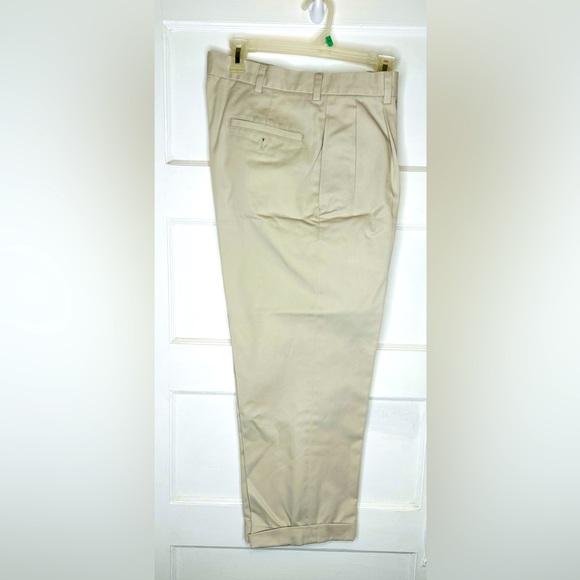 Brooks Brothers Men’s Advantage Chino Elliot Khaki Pants W33/L30/Inseam25 - Picture 1 of 9